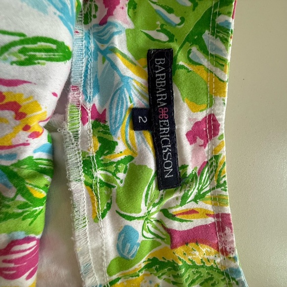 Barbara Erickson Floral Tropical Print Pants, size 2 - Picture 5 of 5
